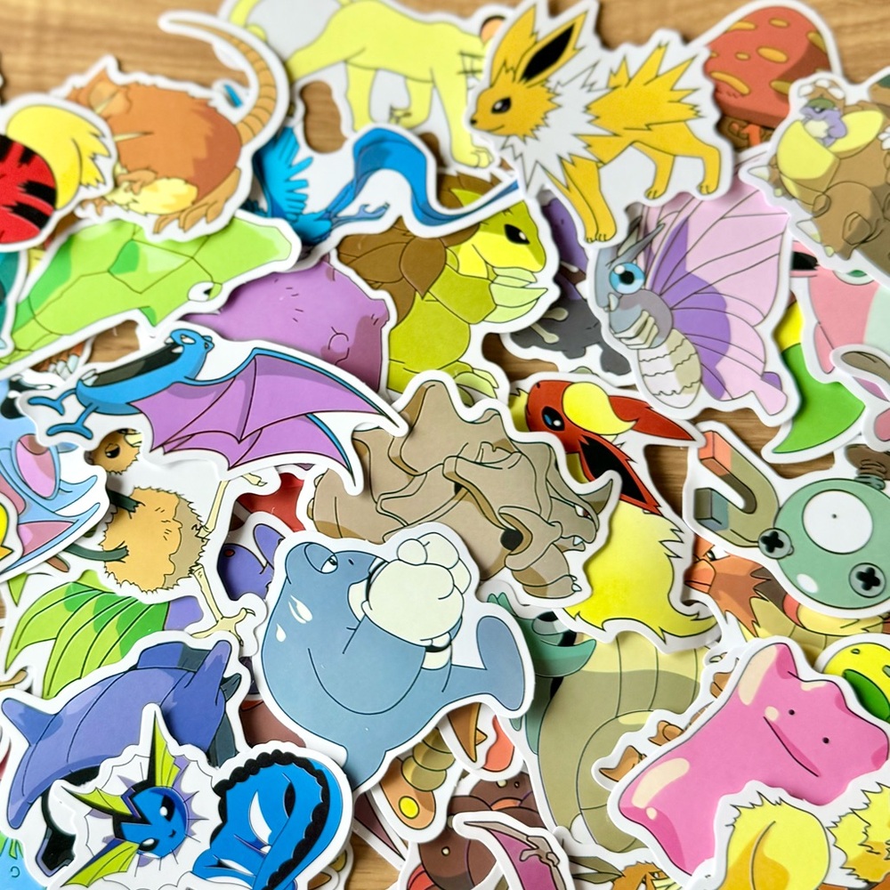 Pokémon 80pc Sticker Lot- NEW - Picture 3 of 5